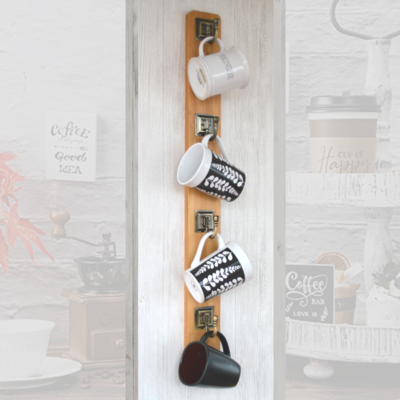 Vertical Mug Rack Rae Dunn Mug Holder Big Mugs Holder Been There Mug Rack Coffee Lover Gift Space Saver Mug Holder MakerPlace by Michaels